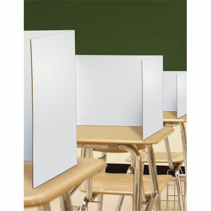 Pacon Privacy Boards - 48"W x 16"H - 4 Boards/Pack - White