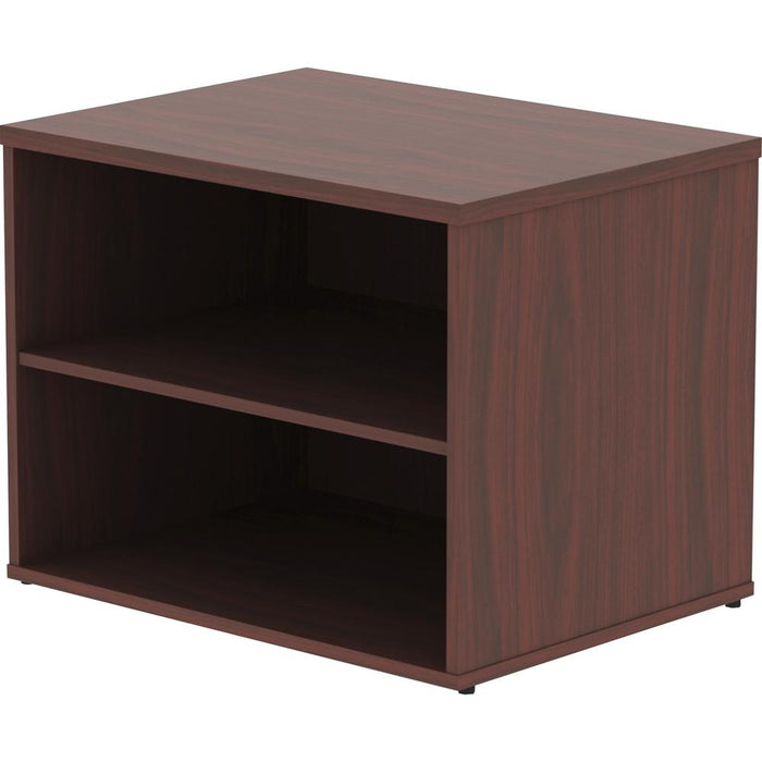 Lorell Relevance Series Storage Cabinet Credenza w/No Doors - 29.5" x 22"23.1" - 2 Shelve(s) - Finish: Mahogany, Laminate