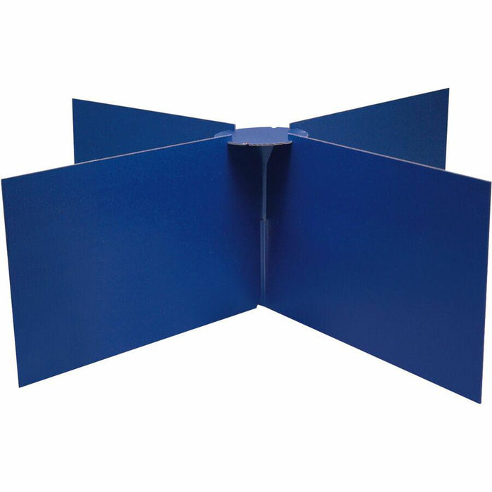 Pacon Round Table Privacy Board - 48" Diameter x 14" Height - 1 Each - Blue