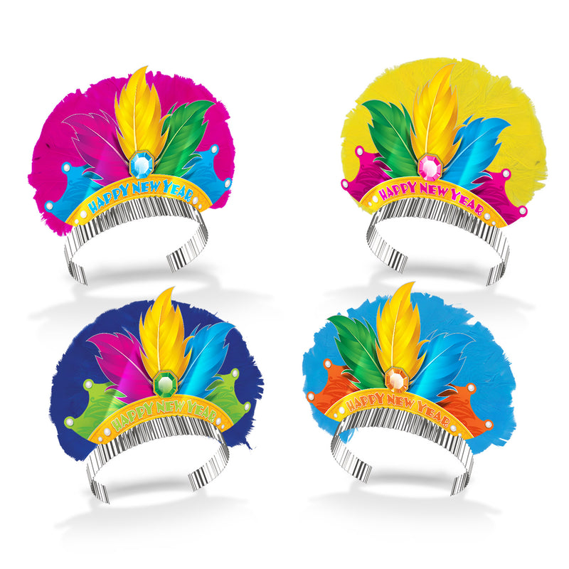 Rio Tiaras by Beistle for New Years Spread Feathered