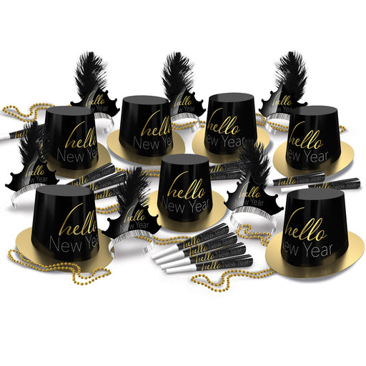 Hello New Year Asst for 50 by Beistle for New Years 50 Person Assortments