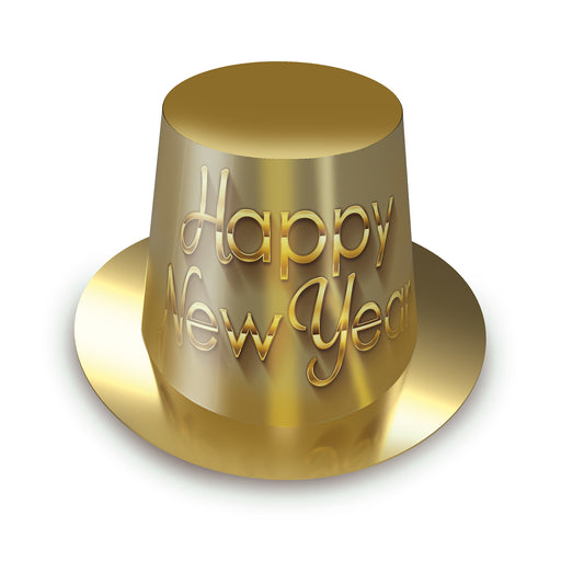 Golden New Year Hi-Hat by Beistle for New Years Foil