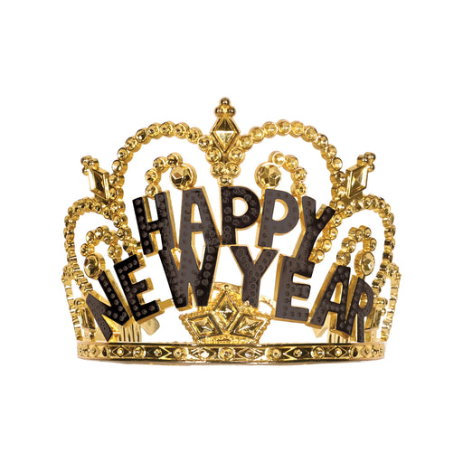 Plastic Happy New Year Tiara – (1/Pkg) by Beistle for New Years Plastic