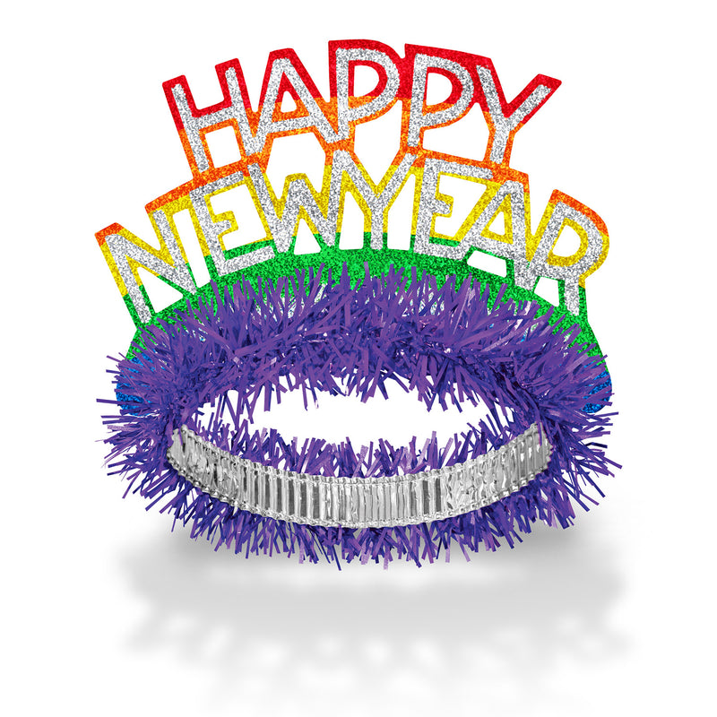 Pride Tiara by Beistle for New Years Fringed