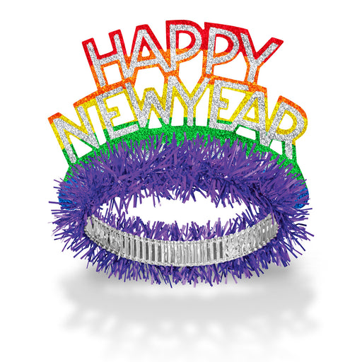 Pride Tiara by Beistle for New Years Fringed