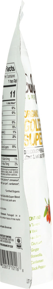 SUNFOOD SUPERFOODS: Golden Milk Super Blend, 6 oz
