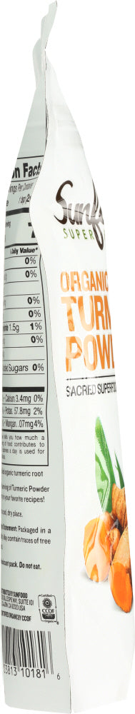 SUNFOOD SUPERFOODS: Organic Turmeric Powder, 4oz