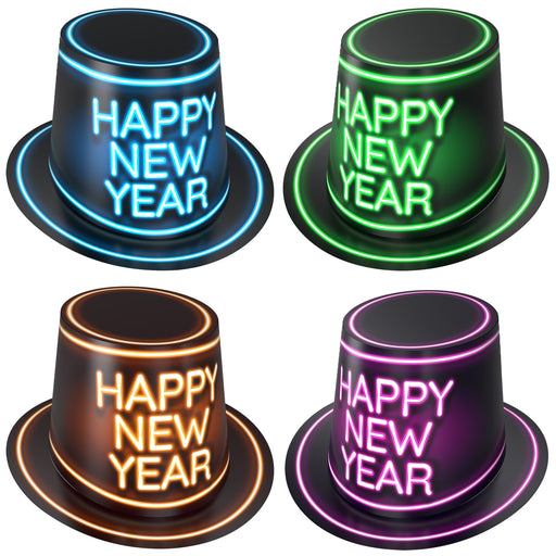 Glowing New Year Hi-Hats by Beistle for New Years Paper