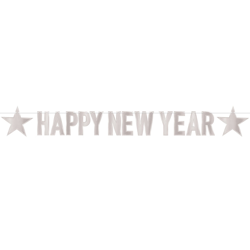 Foil Happy New Year Streamer – 8½" x 7' – (1/Pkg) by Beistle for New Years Streamers