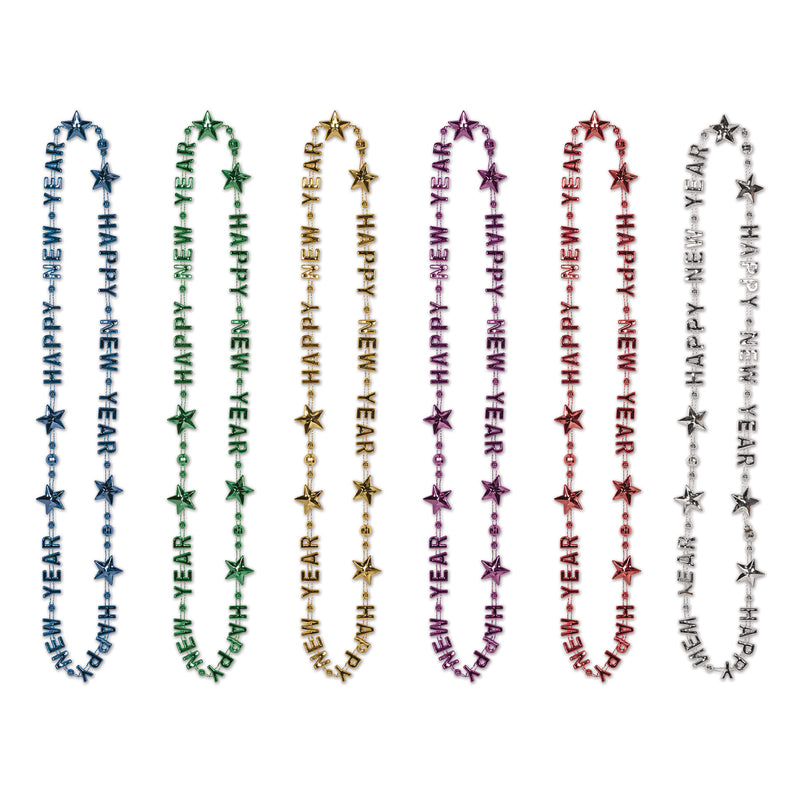 Happy New Year Beads-Of-Expression – 36" – (1/Card)
