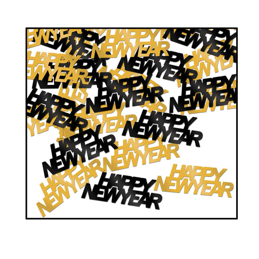 Happy New Year Fanci-Fetti – (½ Oz/Pkg) by Beistle for New Years Fanci-Fetti