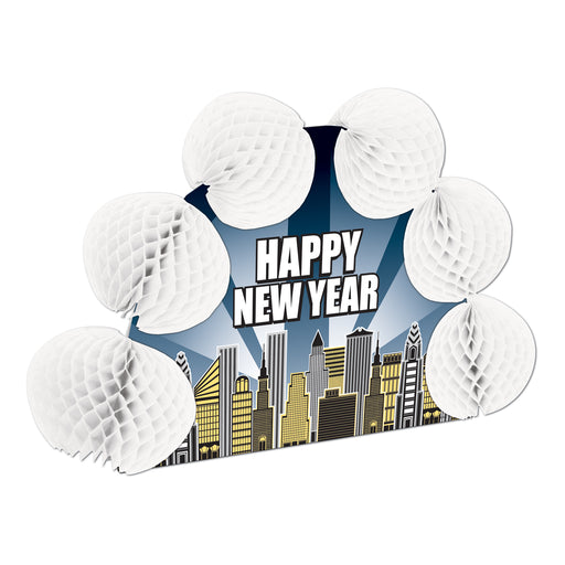 Happy New Year Pop-Over Centerpiece – 10" – (1/Pkg) by Beistle for New Years Tissue