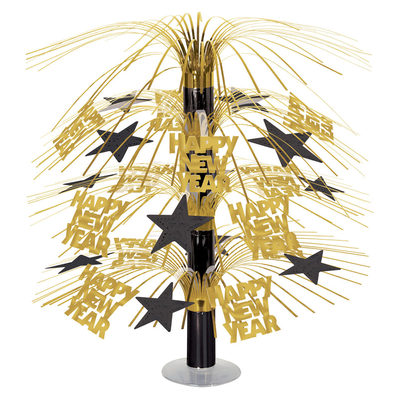 Happy New Year Cascade Centerpiece – 18" – (1/Pkg) by Beistle for New Years Icon Cascades