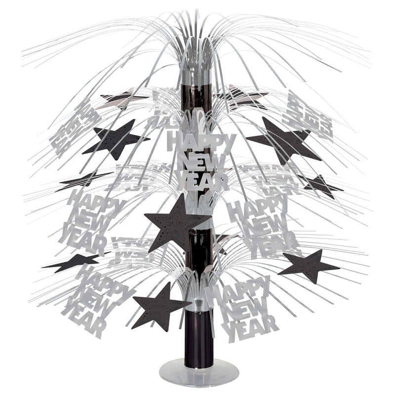 Happy New Year Cascade Centerpiece – 18" – (1/Pkg) by Beistle for New Years Icon Cascades