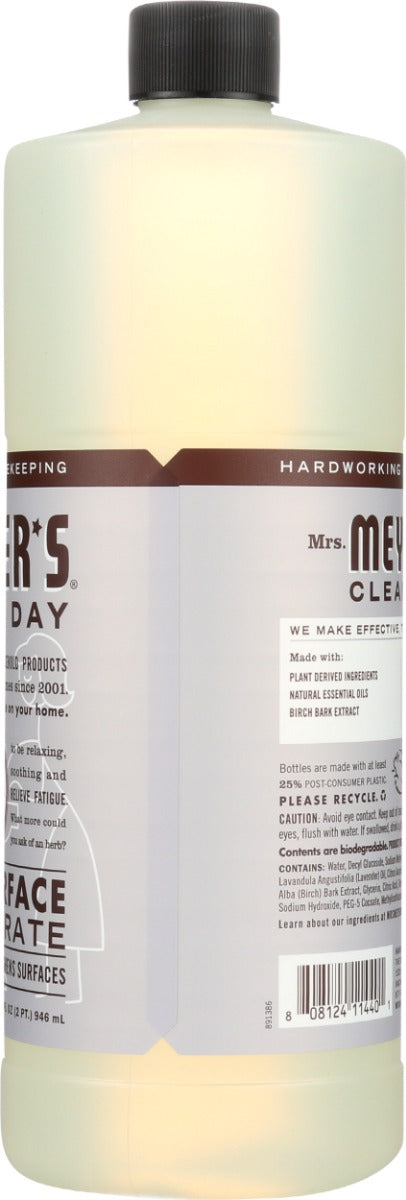MRS MEYERS CLEAN DAY: Lavender Multi Surface Concentrate, 32 oz