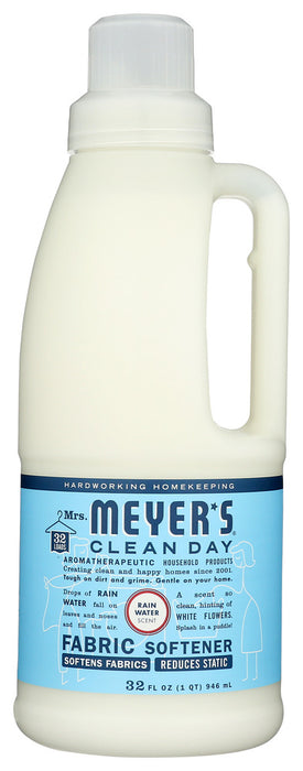MRS MEYERS CLEAN DAY: Fabric Sftnr Rainwater, 32 OZ