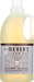 Mrs. Meyer's Clean Day Laundry Detergent liquid is one of our hardest working cleaners. Concentrated, safe and gentle on clothes, our Lavender laundry soap really packs a punch when it comes to removing dirt and grime. Contains Anionic Surfactants from plant-derived sources, dirt and stain-fighting enzymes, and, of course, those important essential oils for a garden-fresh fragrance. Biodegradable and HE compatible. Concentrated for 64 loads. Made In the USA.