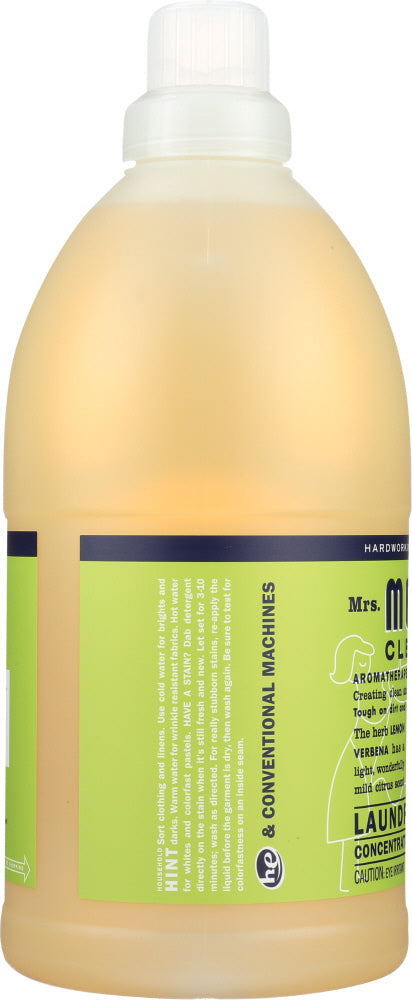 MRS. MEYER'S: Clean Day Laundry Detergent Lemon Verbena Scent, 64 oz