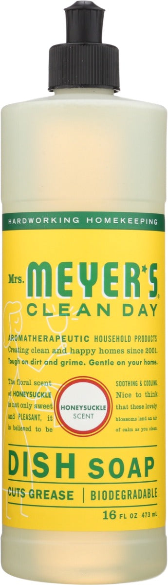 Mrs. Meyer's Clean Day's Best Liquid Dish Soap is rich, thick and is a great grease cleaner for the kitchen. This concentrated dishwashing liquid formula for hand washing dishes, pots and pans includes Soap Bark Extract, another ingredient from the garden that is one of nature's best degreasers. Rinses clean. All you need is a squirt or two and you're on your way.