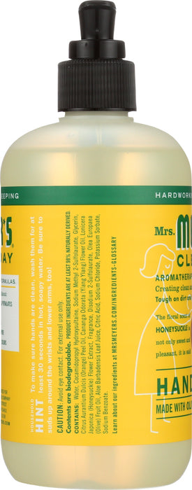 MRS. MEYER'S: Clean Day Liquid Hand Soap Honeysuckle Scent, 12.5 oz
