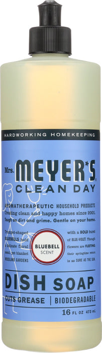 MRS. MEYER'S CLEAN DAY: Dish Soap Bluebell Scent, 16 oz