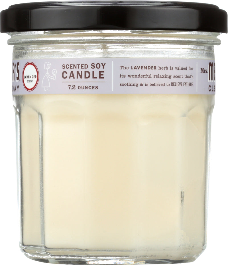 MRS MEYERS CLEAN DAY: Lavender Soy Candle Large, 7.2 oz