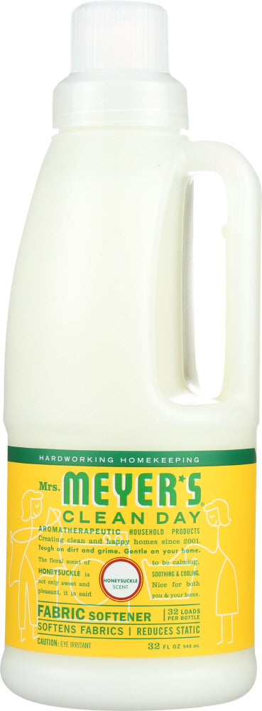 MRS MEYERS CLEAN DAY: Honeysuckle Fabric Softener, 32 fo