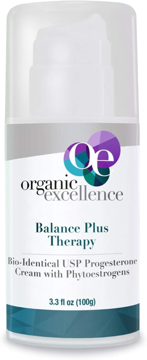 Balance Plus Therapy features estrogen-like herbs known as phytoestrogens. It is specially formulated for women in menopause and beyond, experiencing multiple hot flashes daily and/or other symptoms of estrogen deficiency. It's also ideal following a hysterectomy.
Phytoestrogens stimulate the estrogen receptors in your body, offering the most natural way to enhance your estrogen levels. The Bio-identical USP Progesterone in this formula can help hormonal balance naturally.
