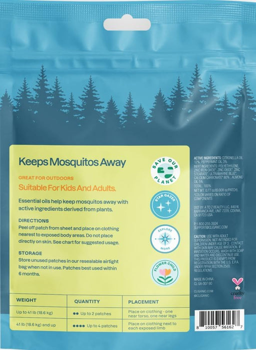 CLIGANIC: Mosquito Repellent Patch Stickers, 90 ea