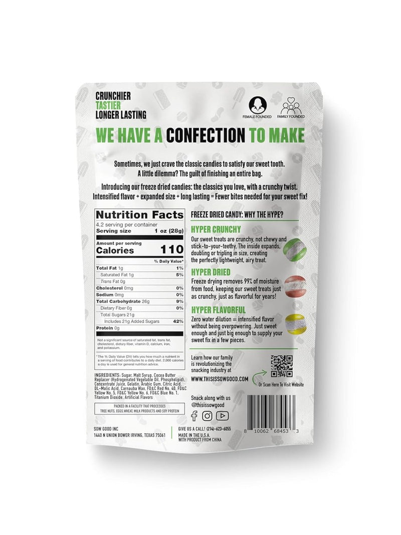 SOW GOOD: Rainbow Sweet Bites Freeze Dried Candy, 4.2 oz