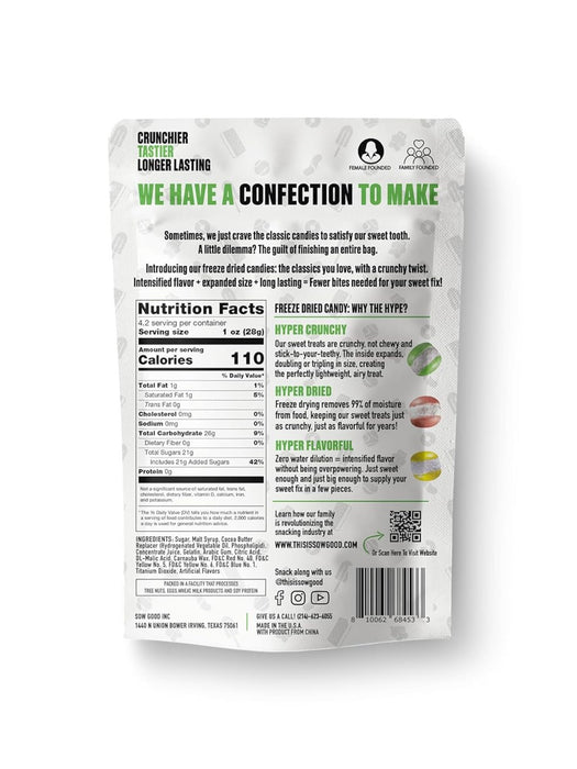 SOW GOOD: Rainbow Sweet Bites Freeze Dried Candy, 4.2 oz