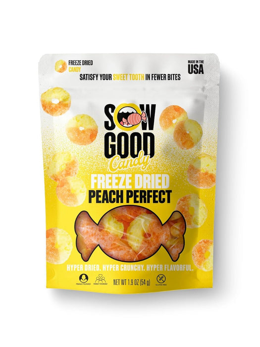 SOW GOOD: Peach Perfect Freeze Dried Candy, 1.9 oz
