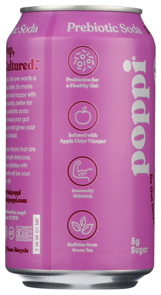 POPPI: Doc Pop Prebiotic Soda, 12 fo