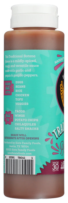 SIETE: Traditional Botana Sauce, 8.5 oz