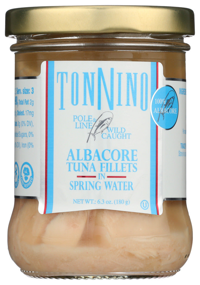 TONNINO: Albacore Tuna Fillet in Spring Water, 6.3 oz