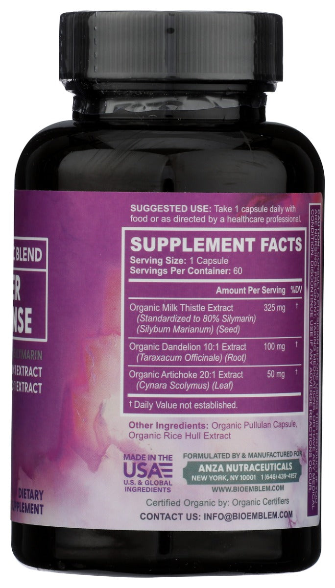 BIOEMBLEM: Organic Liver Cleanse, 60 vc