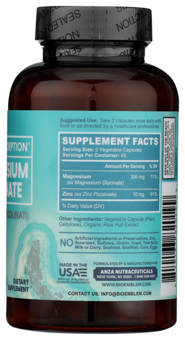 BIOEMBLEM: Magnesium Glycinate, 90 vc