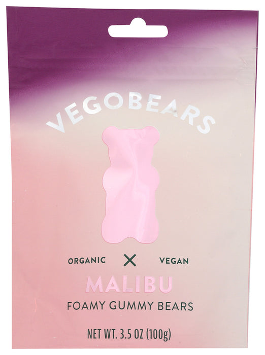 VEGOBEARS:	Gummy Bear Cherry Raspbry, 3.5 oz