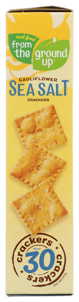 FROM THE GROUND UP: Sea Salt Cauliflower Crackers, 4 oz