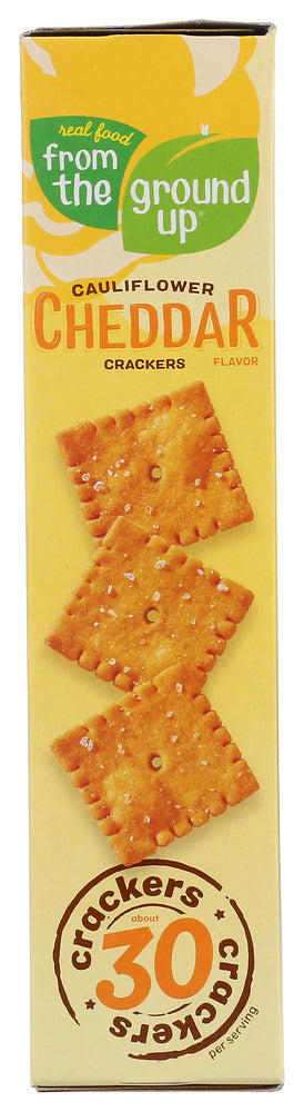 FROM THE GROUND UP: Cheddar Cauliflower Crackers, 4 oz