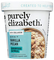 PURELY ELIZABETH: Vanilla Pecan Collagen Protein Oats Cup, 2 oz