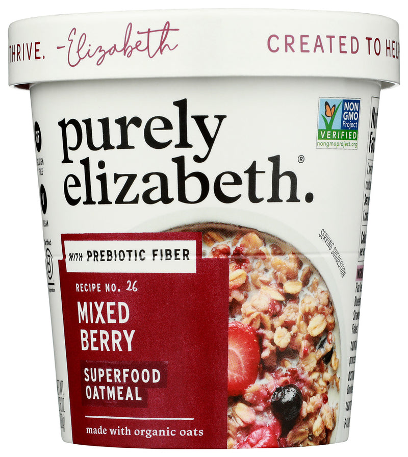 PURELY ELIZABETH: Mixed Berry Superfood Oat Cup With Prebiotic Fiber, 1.76 oz