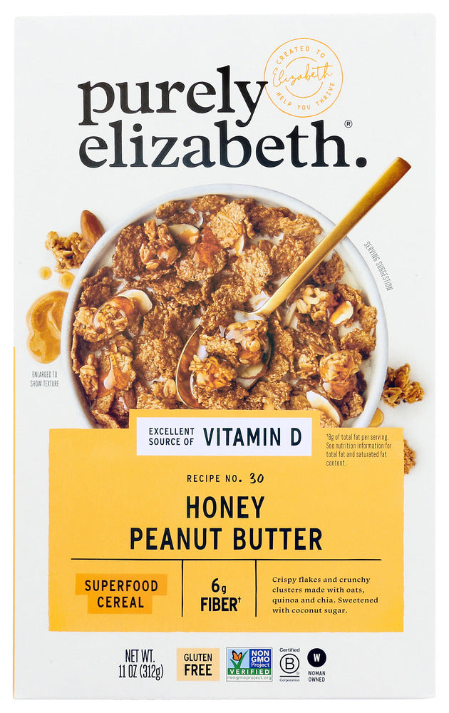 PURELY ELIZABETH: Cereal Honey Peanut Butter, 11 oz