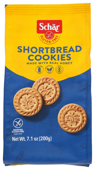 SCHAR: Naturally Gluten Free Shortbread Cookies, 7 oz