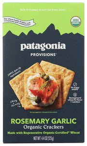 PATAGONIA PROVISIONS: Organic Rosemary Garlic Cracker, 4.4 oz