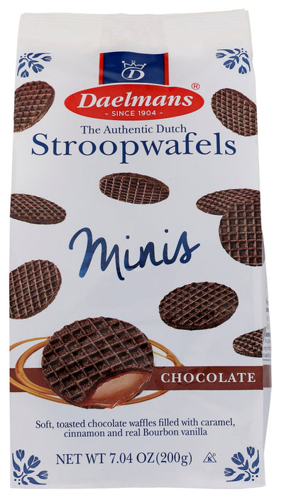 DAELMANS: Chocolate Caramel Mini Stroopwafels, 7.04 oz