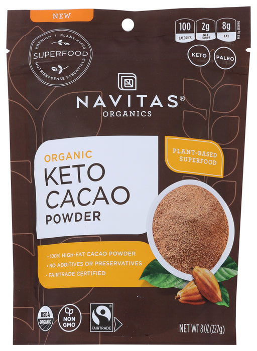 NAVITAS: Organic Keto Cacao Powder, 8 oz
