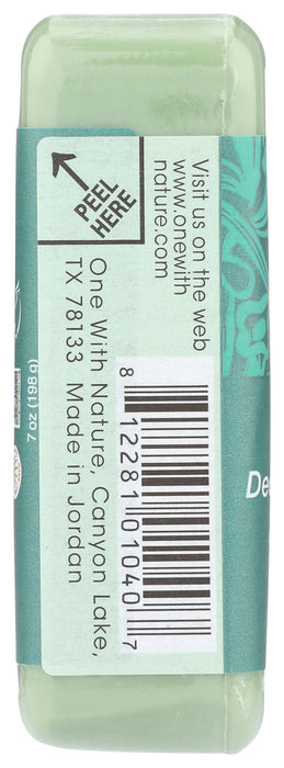 ONE WITH NATURE: Triple Milled Soap Bar Eucalyptus Argan Oil + Shea Butter, 7 oz