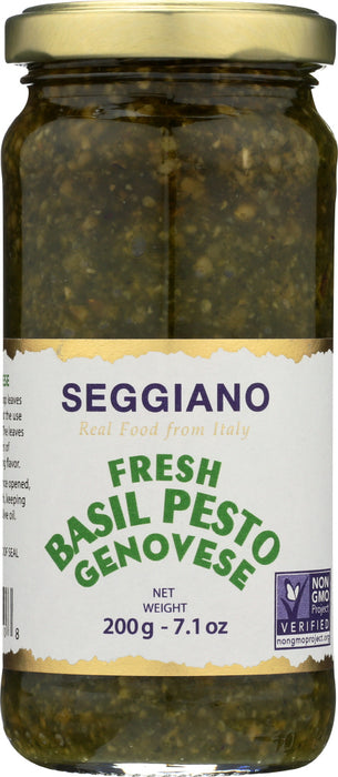 SEGGIANO: Fresh Basil Pesto, 7.1 oz