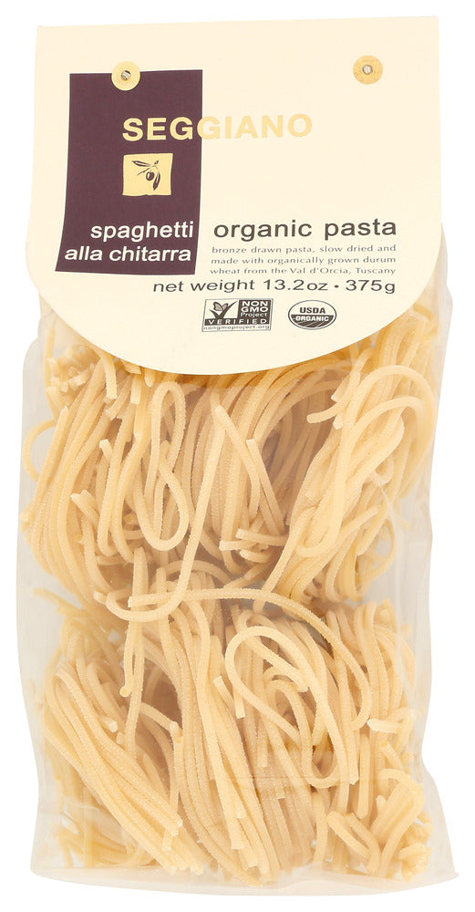 SEGGIANO: Organic Spaghetti Alla Chitarra Pasta, 13.25 oz